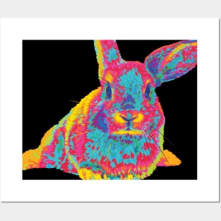Rainbow Bunny Posters and Art
